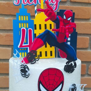 Arquivo de Corte Topo de Bolo Homem Aranha Teia 103