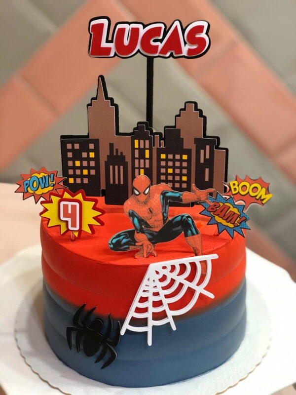 ARQUIVO DE CORTE Topo de Bolo - Homem Aranha