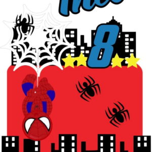 Arquivo de Corte Topo de Bolo Homem Aranha