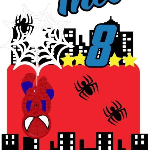 Arquivo de Corte Topo de Bolo Homem Aranha