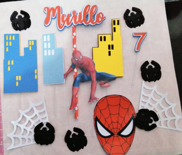 Arquivo de corte Topo de bolo Homem Aranha
