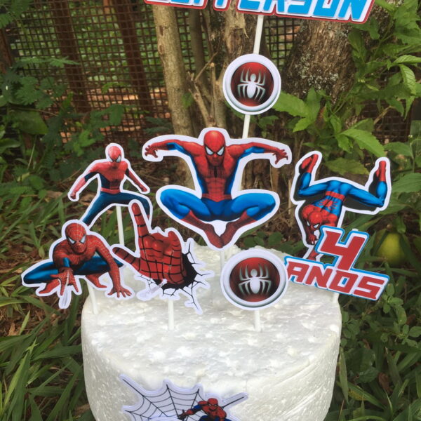 Arquivo de corte topo de bolo homem aranha
