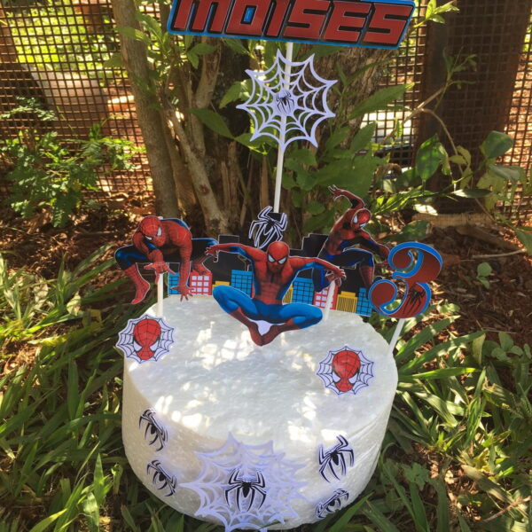 Arquivo de corte topo de bolo homem aranha