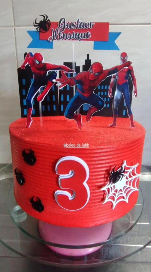 Arquivo de Corte Topo de Bolo Homem Aranha