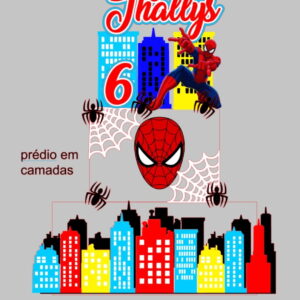 Arquivo de Corte Topo de Bolo Homem Aranha