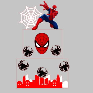 Arquivo De Corte Topo De Bolo Homem Aranha V2