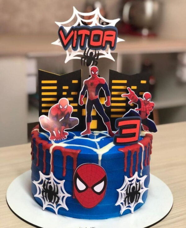 Arquivo de Corte Topo de Bolo Homem Aranha