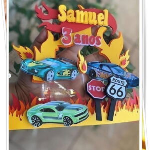 Arquivo de Corte Topo de Bolo Hot Wheels