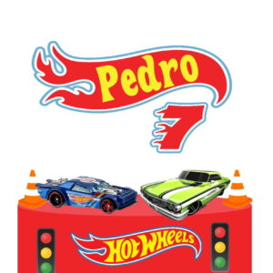 Arquivo de Corte Topo de Bolo Hot Wheels 01