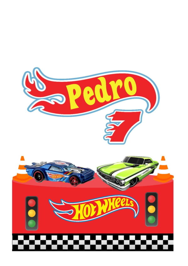 Arquivo de Corte Topo de Bolo Hot Wheels 01