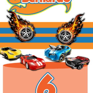 Arquivo de Corte Topo de Bolo Hot Wheels 02