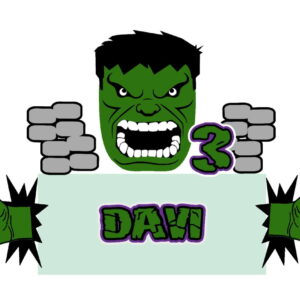 Arquivo de corte Topo de Bolo Hulk 01