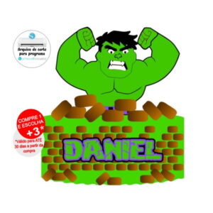 Arquivo de Corte Topo de Bolo Hulk