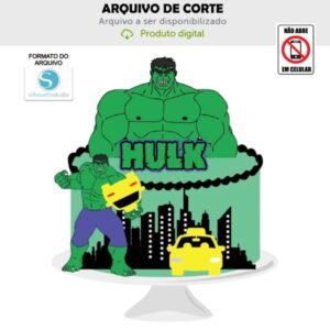 Arquivo de Corte Topo de Bolo Hulk