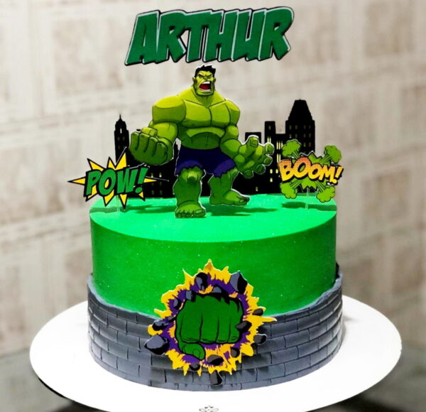 Arquivo de Corte Topo de Bolo Hulk A2