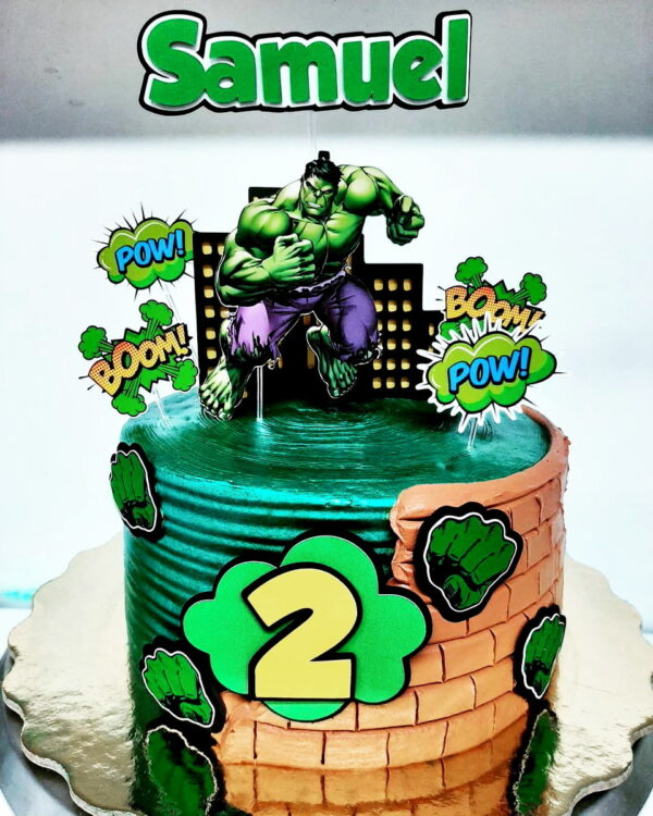 Arquivo de Corte Topo de Bolo Hulk