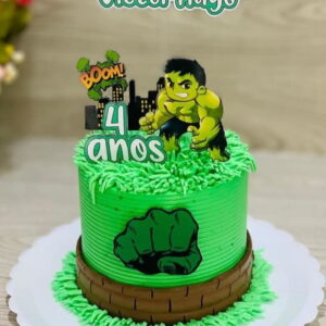 Arquivo de corte topo de bolo Hulk baby