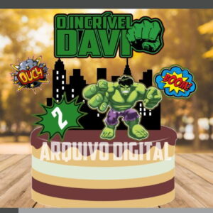 2 Arquivos - Studio - Topo de Bolo Hulk 1
