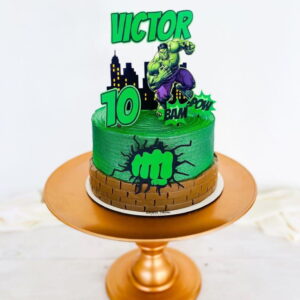 Arquivo de Corte Topo de Bolo Hulk Camadas