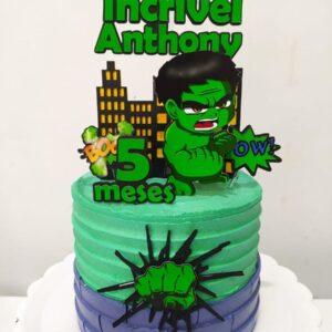 Arquivo De Corte Topo De Bolo Hulk Cute