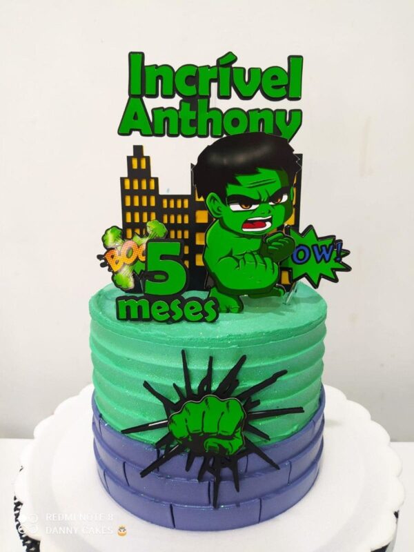 Arquivo De Corte Topo De Bolo Hulk Cute
