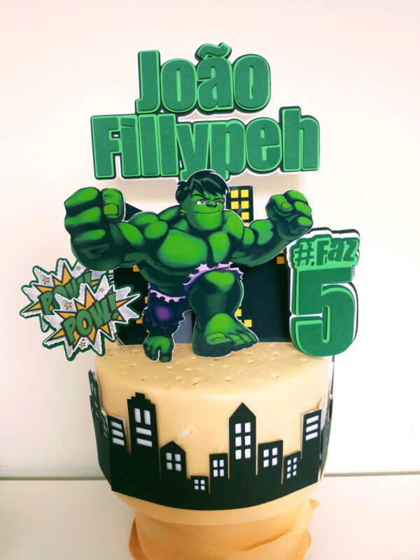 Arquivo de corte topo de bolo Hulk