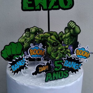 Arquivo de Corte STUDIO- Topo de Bolo Hulk (R135)