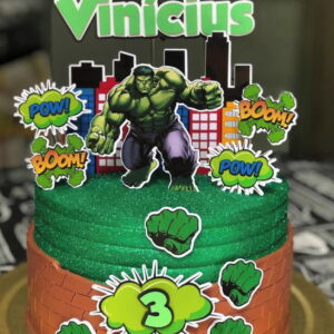 Arquivo de Corte Topo de Bolo Hulk