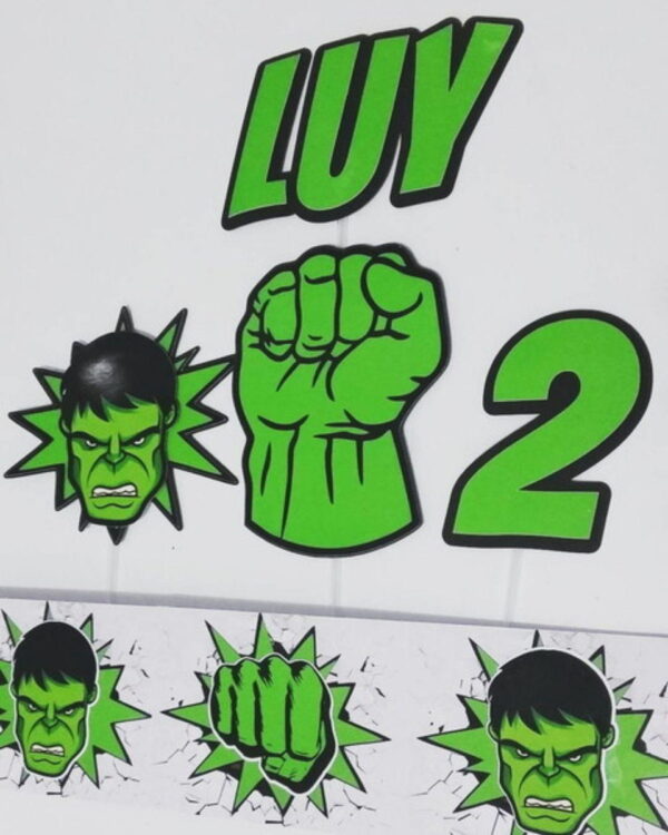 Arquivo de Corte Topo de Bolo Hulk Studio