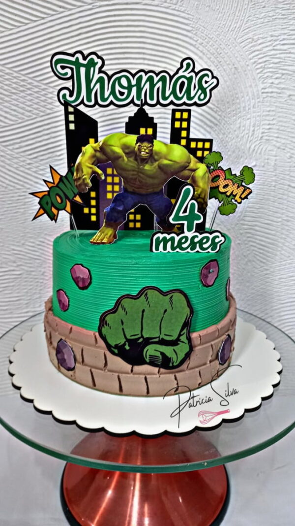 Arquivo De Corte Topo De Bolo Incrível Hulk