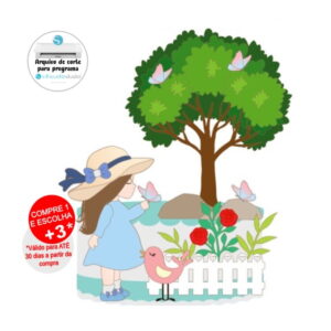 Arquivo de Corte Topo de Bolo Jardim Encantado Menina
