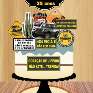 Arquivo de Corte Topo de Bolo Jipeiro