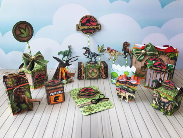 Arquivo de Corte Topo de Bolo Jurassic Park 2 CAMADAS + KIT - Image 2
