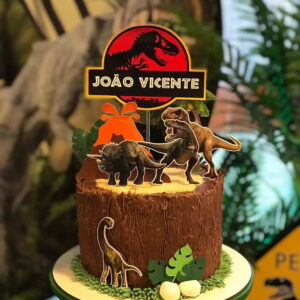 Arquivo de corte topo de bolo Jurássic Park 2x1