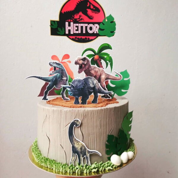 Arquivo de corte topo de bolo Jurássic Park 2x1 - Imagem 2
