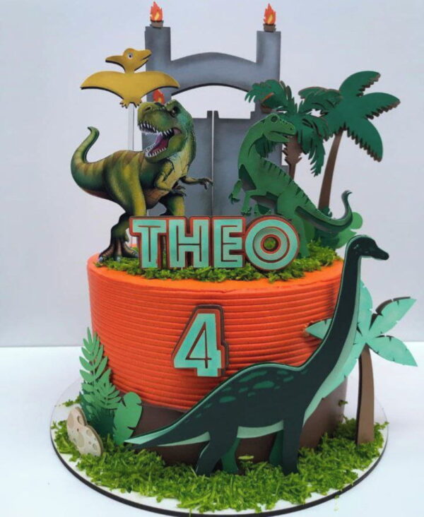 Arquivo de Corte Topo de Bolo Jurassic Park Csv182