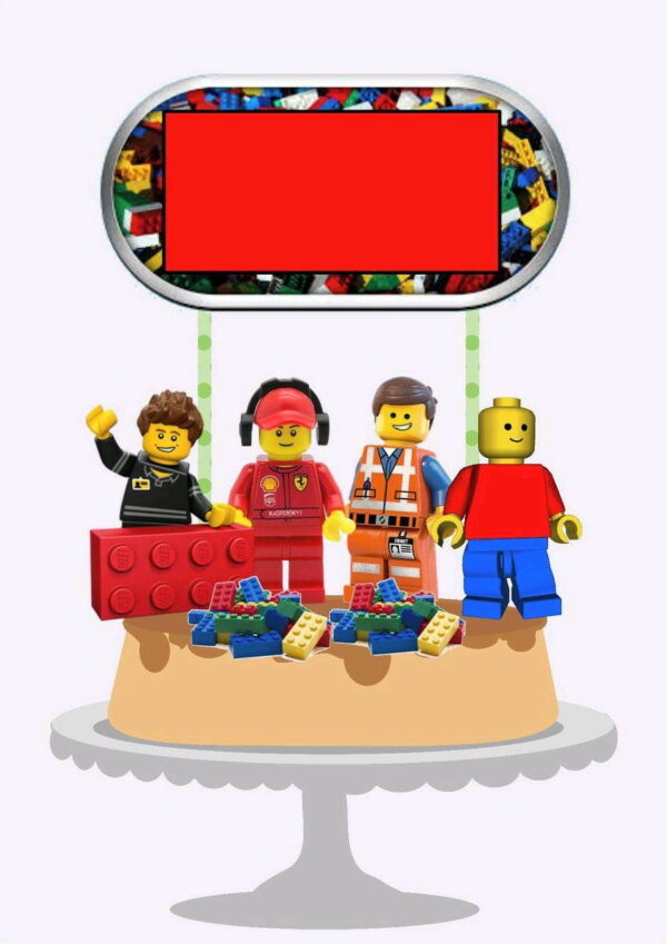 ARQUIVO DE CORTE TOPO DE BOLO LEGO (#1555)