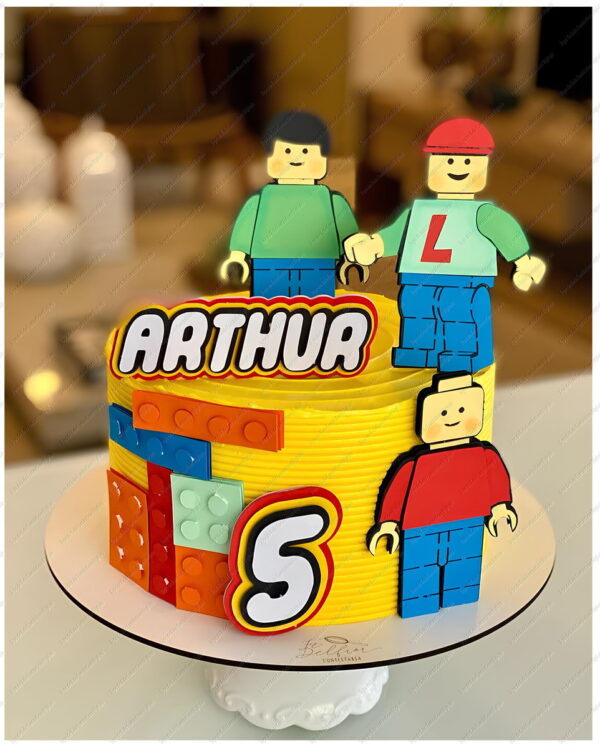 Arquivo de Corte Topo de Bolo Lego