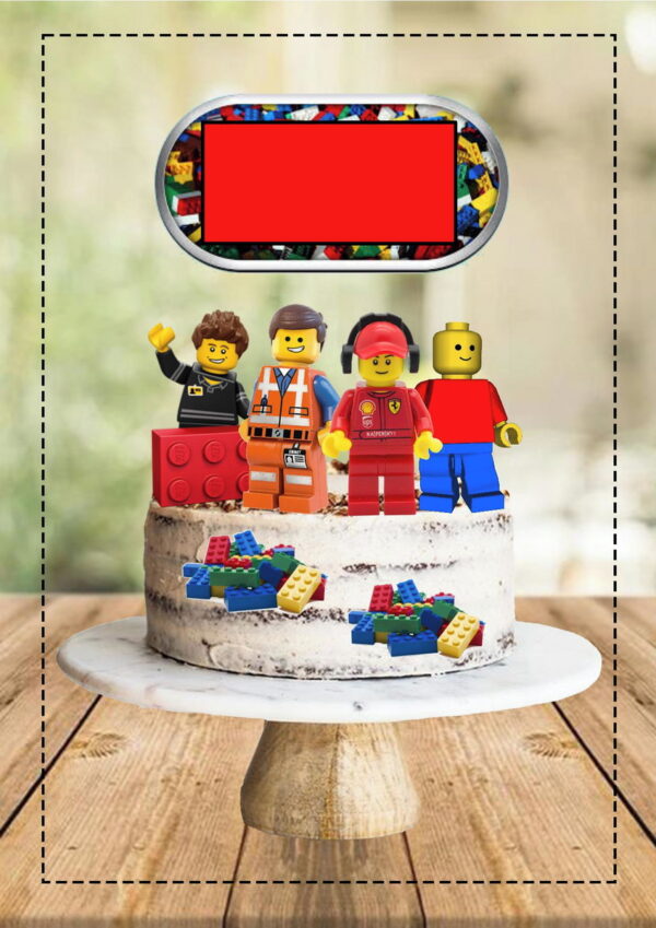 Studio/pdf Arquivo de Corte Topo de Bolo Lego - Image 2