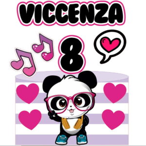 Arquivo de Corte Topo de Bolo Luluca Panda