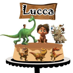 Arquivo de corte Topo de Bolo Meu Amigo Dinossauro