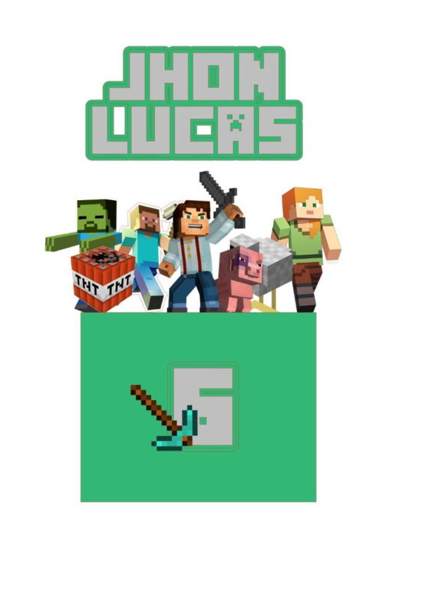 ARQUIVO DE CORTE TOPO DE BOLO MINE craft