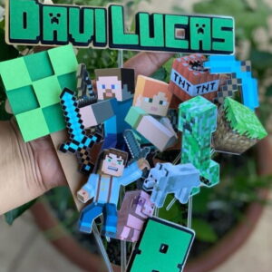 Arquivo De Corte Topo De Bolo Minecraft 2