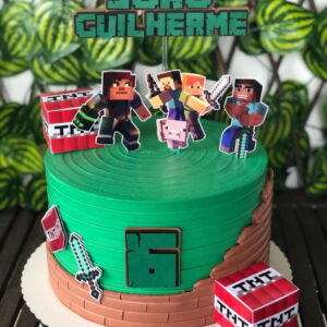 Arquivo de corte topo de bolo Minecraft