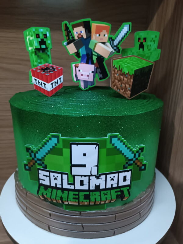 Arquivo de Corte Topo de Bolo Minecraft