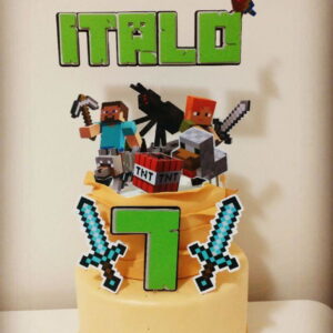 Arquivo de corte topo de bolo Minecraft