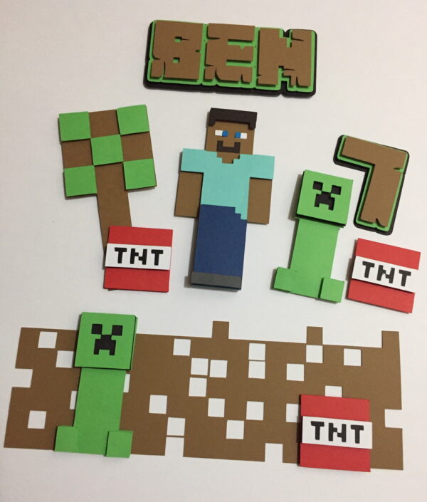 Arquivo de corte topo de bolo minecraft