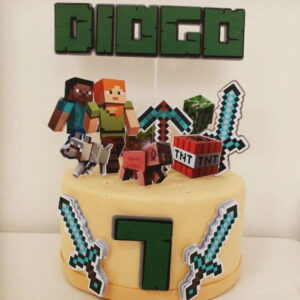 Arquivo de corte topo de bolo Minecraft