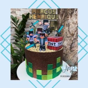 Arquivo de corte - Topo de Bolo Minecraft