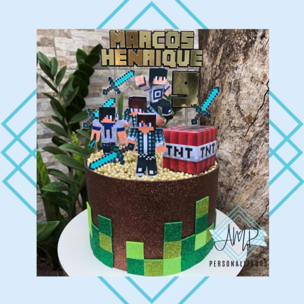 Arquivo de corte - Topo de Bolo Minecraft
